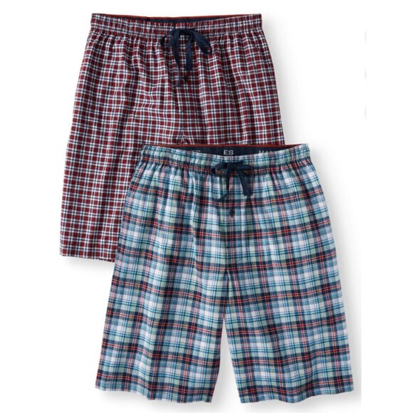 Hanes Men's Tagless Sleep Woven Shorts, 2-Pack Size Large NEW - Picture 1 of 5